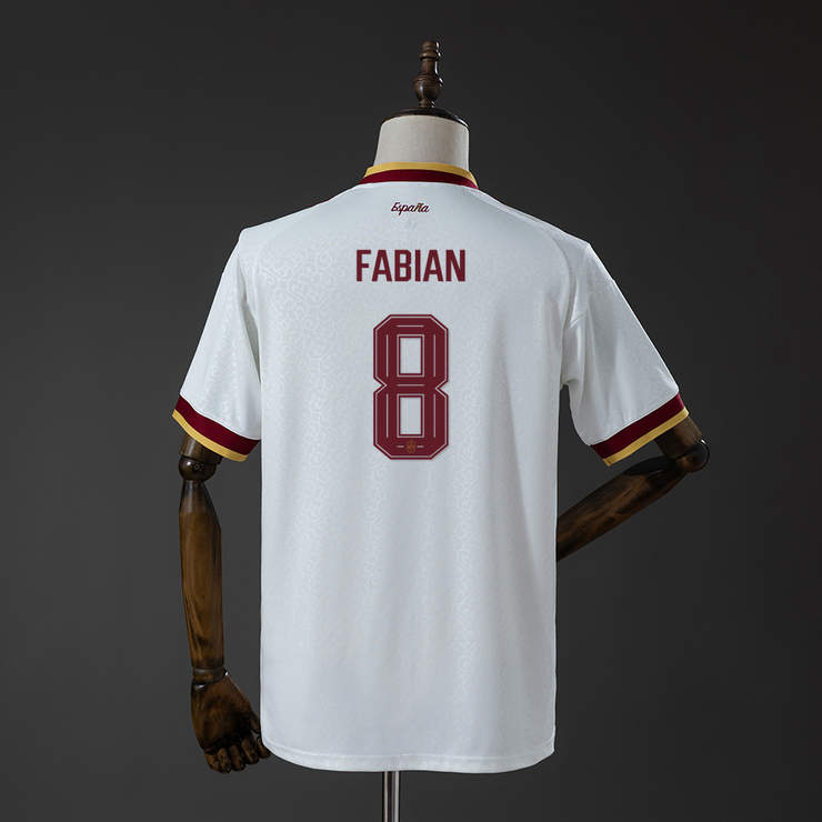 Spanien VM 2026 Bortaställ Herr Fabián Ruiz #8 Matchtröja Mästarutgåva