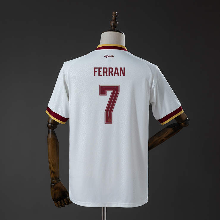 Spanien VM 2026 Bortaställ Herr Ferran Torres #7 Matchtröja Mästarutgåva