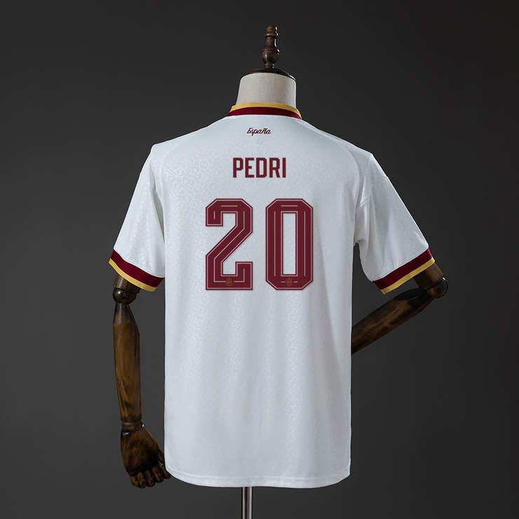 Spanien VM 2026 Bortaställ Herr Pedri #20 matchtröja Mästarutgåva