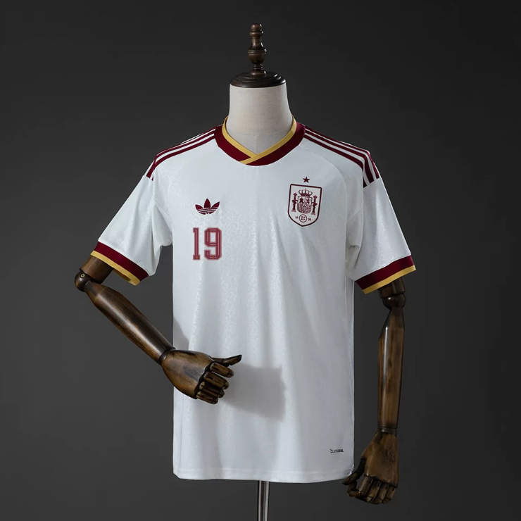 Spanien Bortaställ VM 2026 Lamine Yamal 19 Kortärmad Matchtröja Herr