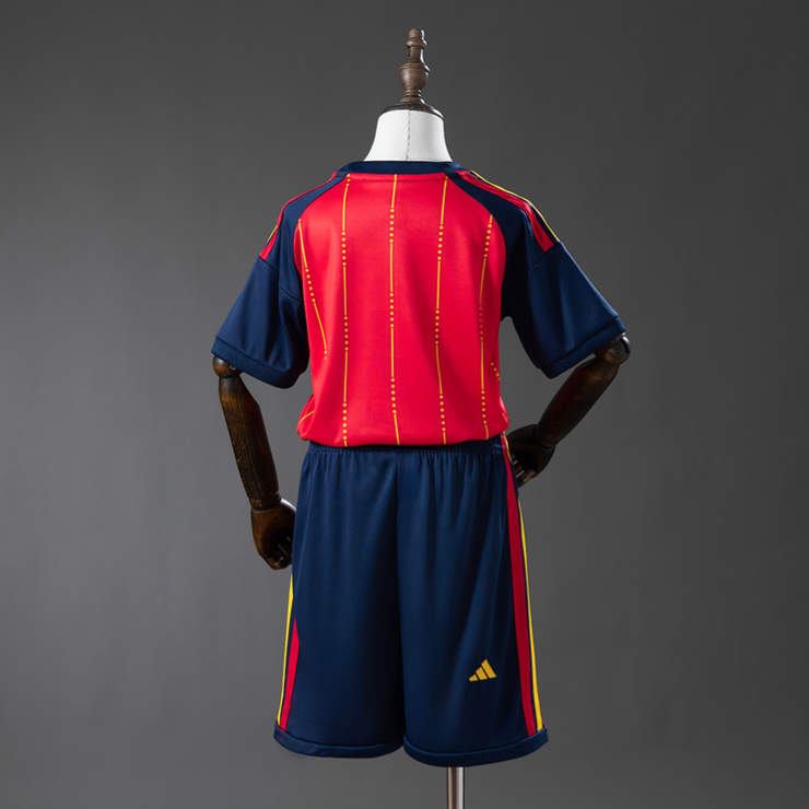 Spanien Hemmaställ VM 2026 Barn Fotbollsset med Shorts-1