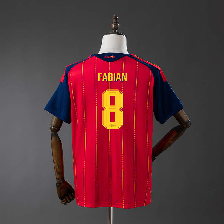 Spanien VM 2026 Hemmaställ Herr Fabián Ruiz #8 Matchtröja Mästarutgåva