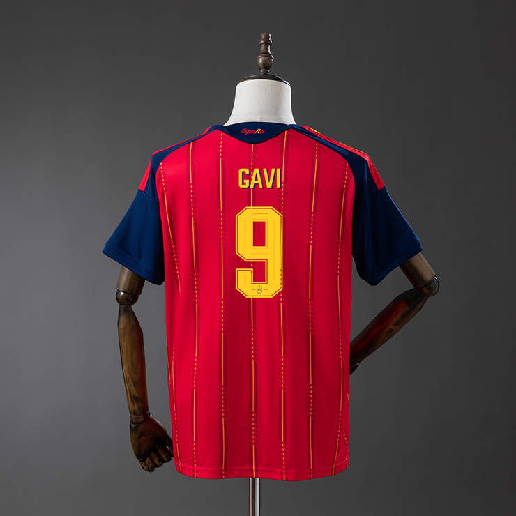 Spanien VM 2026 Hemmaställ Herr Gavi #9 Matchtröja Mästarutgåva