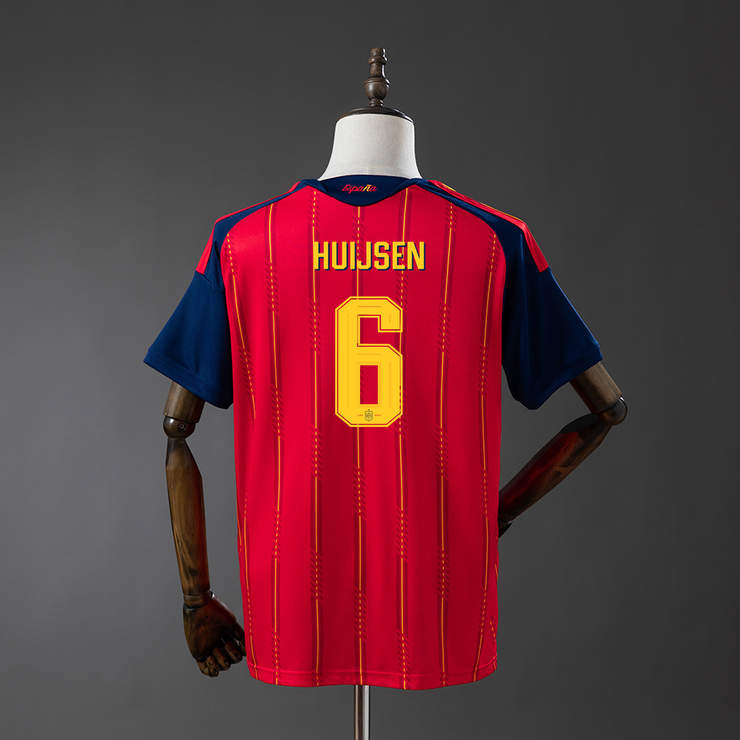 Spanien VM 2026 Hemmaställ Herr Huijsen #6 matchtröja Mästarutgåva