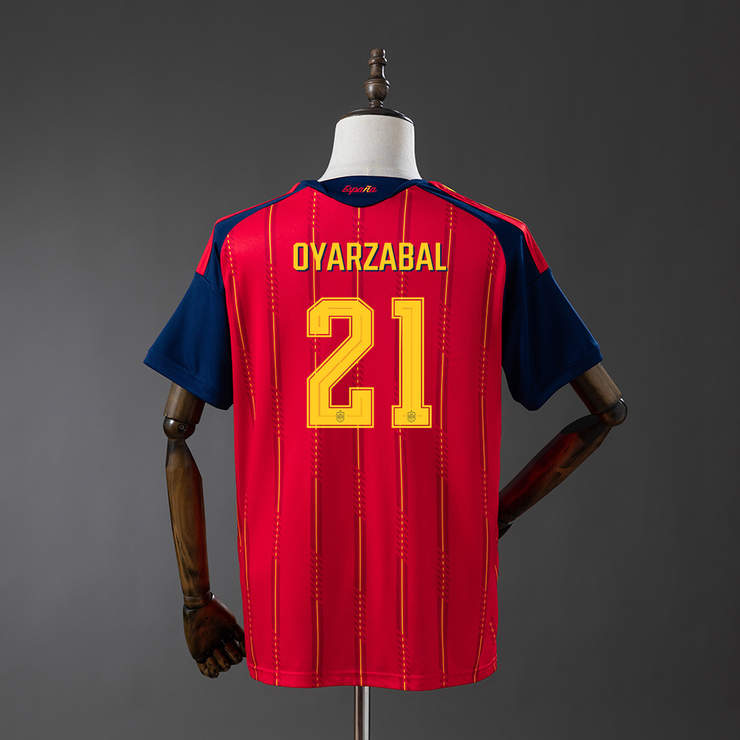 Spanien VM 2026 Hemmaställ Herr Mikel Oyarzabal #21 Matchtröja Mästarutgåva