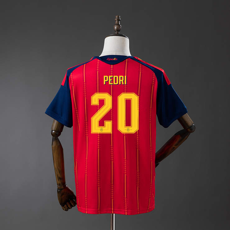 Spanien VM 2026 Hemmaställ Herr Pedri #20 Matchtröja Mästarutgåva