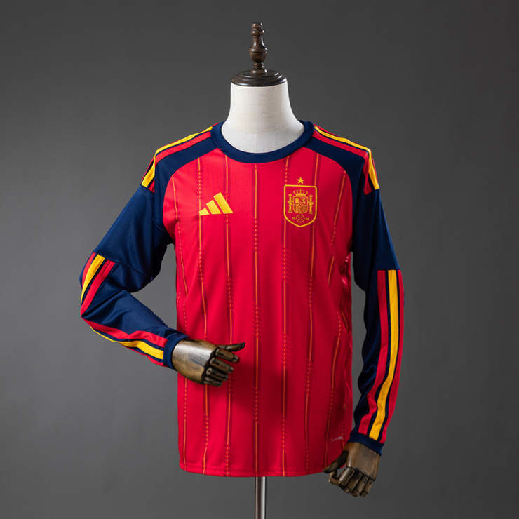 Spanien Hemmaställ VM 2026 Långärmad Matchtröja Herr