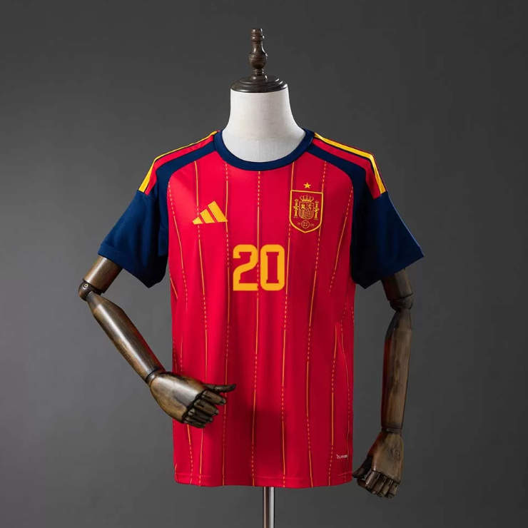 Spanien Hemmaställ VM 2026 Pedri 20 Kortärmad Matchtröja Herr