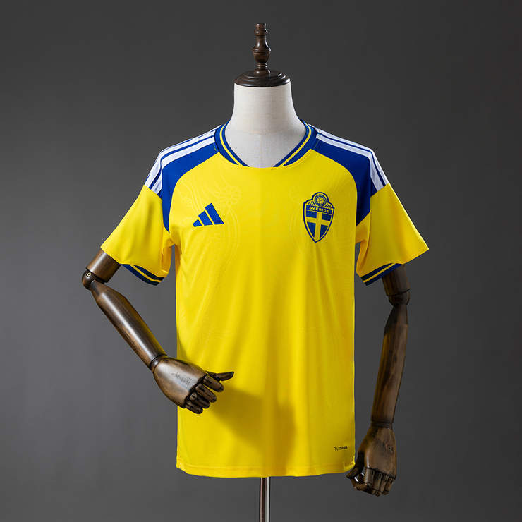 Sverige Matchtröja VM 2026 Hemmaställ Kortärmad Herr