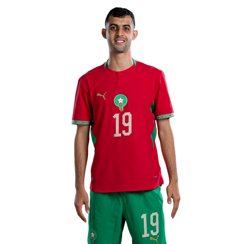 Marocko Matchtröja VM 2026 Youssef Belammari 19 Hemmaställ Herr Fotbollsställ