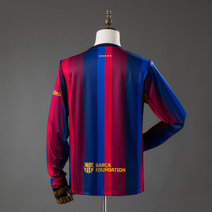 Barcelona 2026/27 Hemmaställ Herr Långärmad Matchtröja-1