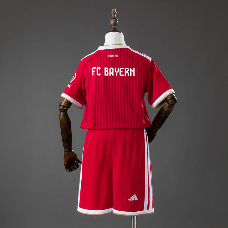 Bayern München 2026/27 Hemmaställ Barn Matchtröja Set med Shorts-1
