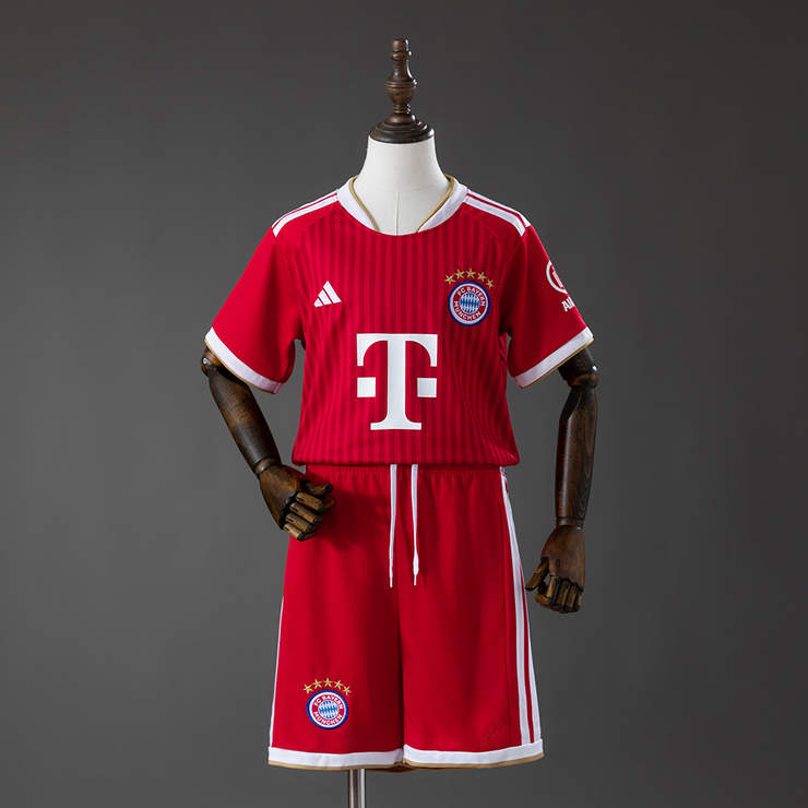 Bayern München 2026/27 Hemmaställ Barn Matchtröja Set med Shorts