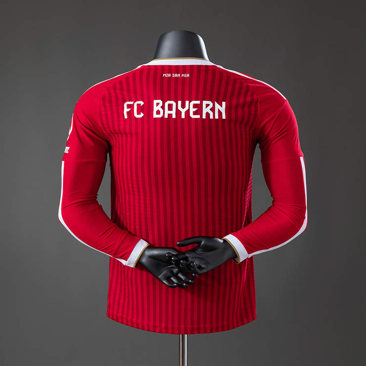 Bayern München 2026/27 Hemmaställ Långärmad Spelarversion Matchtröja Herr-1