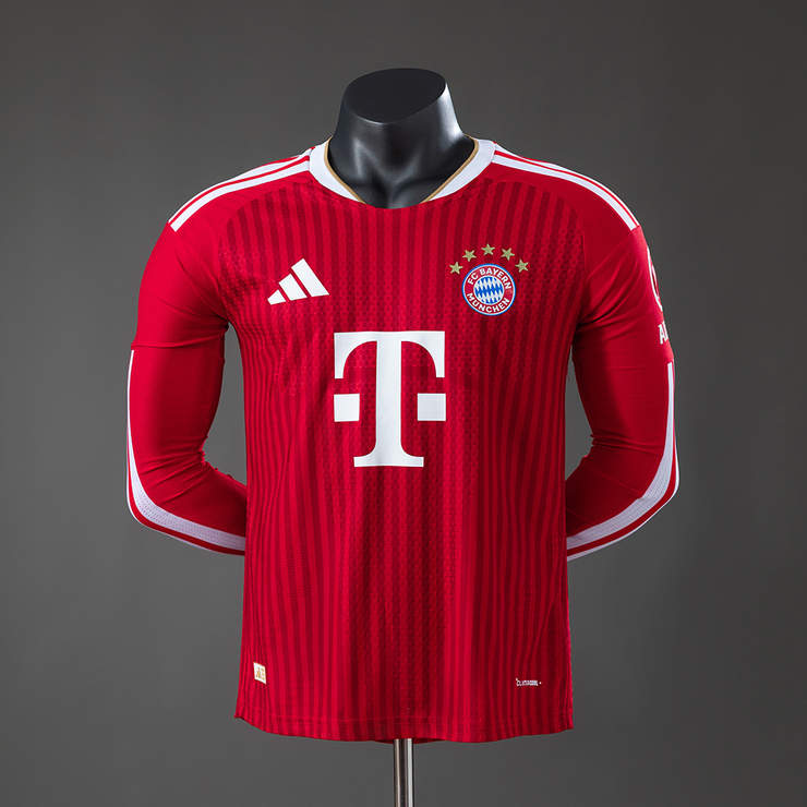 Bayern München 2026/27 Hemmaställ Långärmad Spelarversion Matchtröja Herr