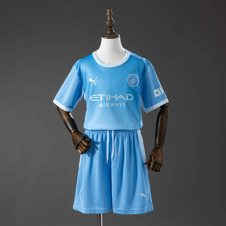 Erling Haaland 9 Manchester City 2026/27Hemmaställ Barn Matchtröja Set-1