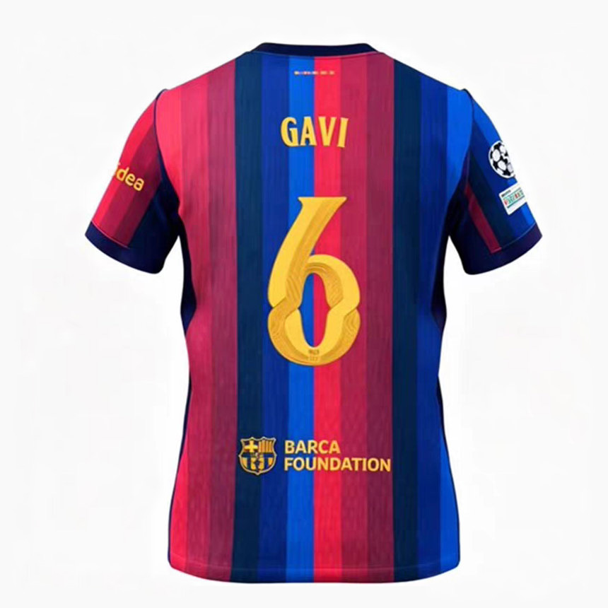FC Barcelona Hemmaställ 2026/27 Gavi #6 Herr Matchtröja