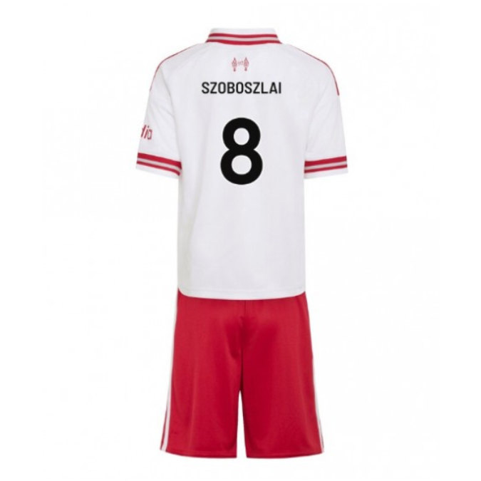 Liverpool FC 2026/27 Dominik Szoboszlai 8 Barn Bortaställ med shorts