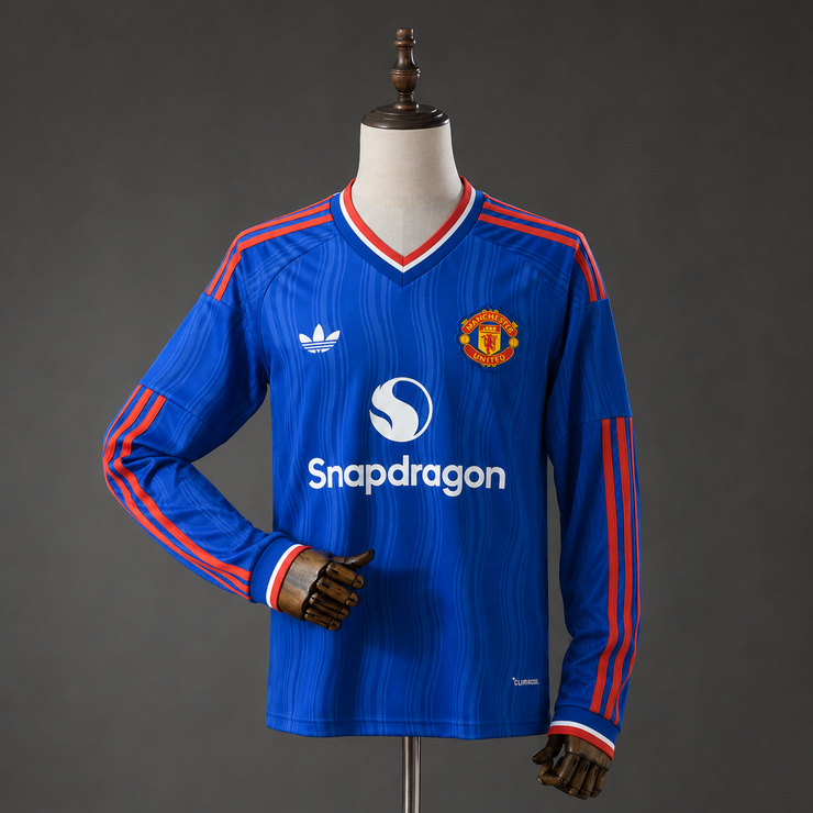 Manchester United 2026/27 Bortaställ Herr Långärmad Matchtröja