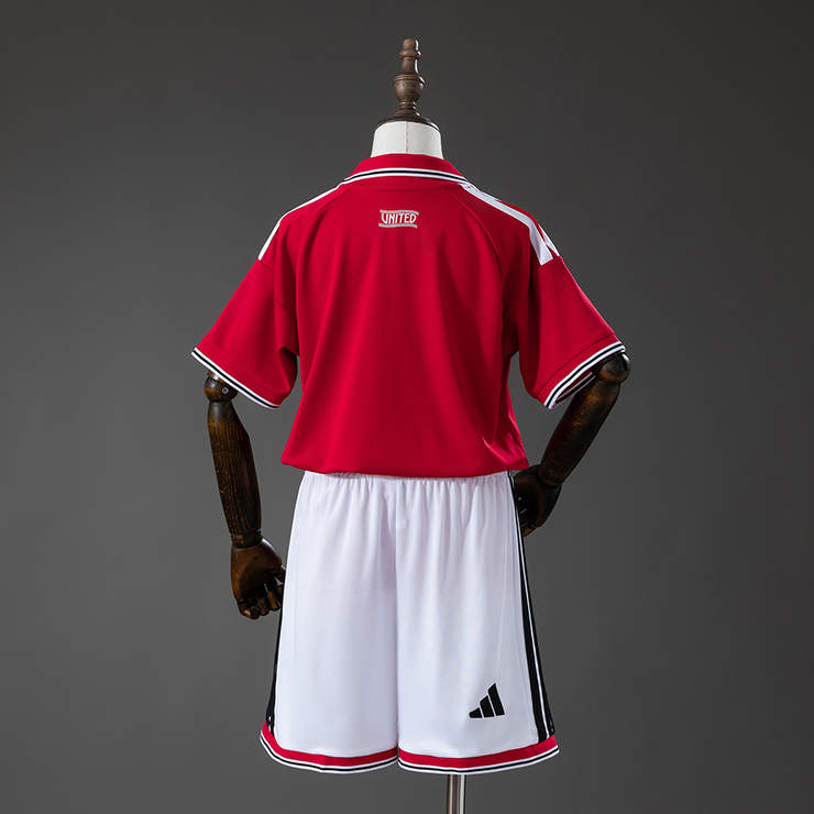 Manchester United 2026/27 Hemmaställ Barn Fotbollsställ med Shorts-1