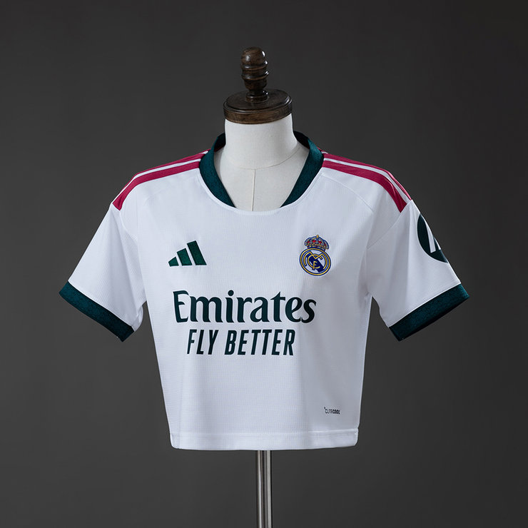 Real Madrid 2026/27 Hemmaställ Dam Crop Top Matchtröja