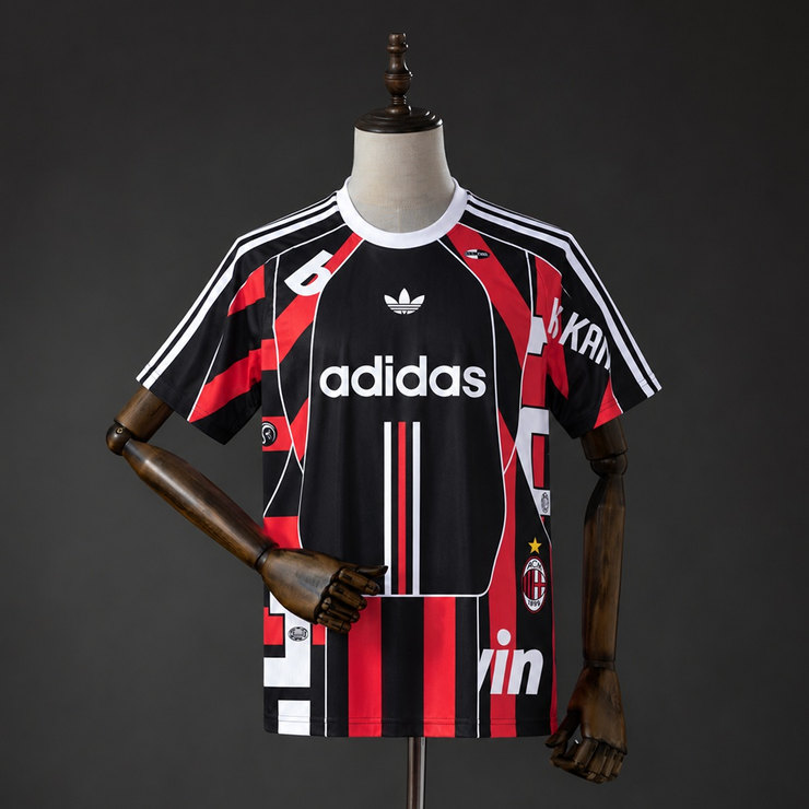 AC Milan 2026/27 OG Retro Matchtröja Herr Svart Röd och Vit