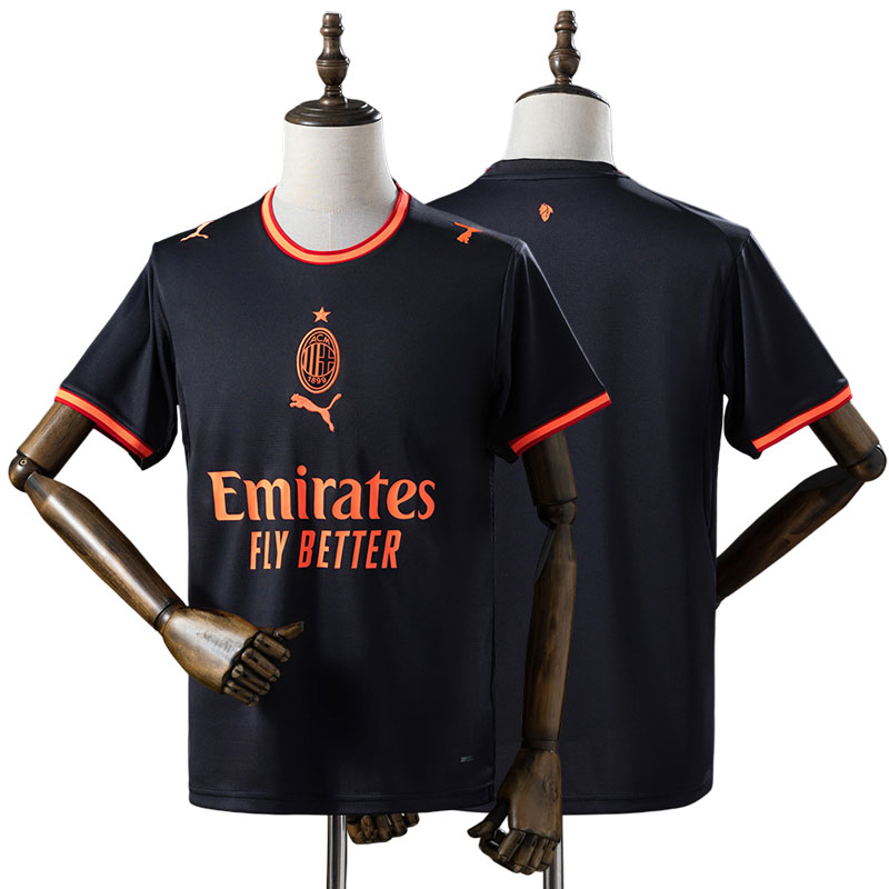AC Milan 2026/27 Tredjetröja Herr Svart Röd Matchtröja