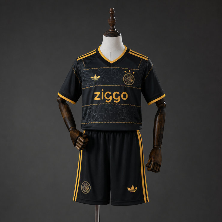 Ajax 2026/27 Bortaställ Barn Matchtröja med Shorts