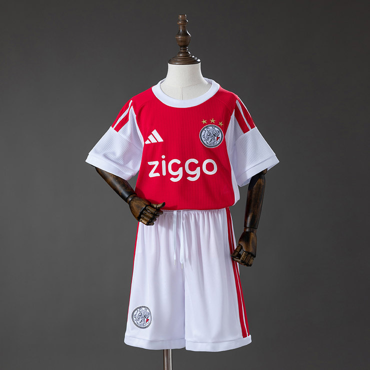 Ajax 2026/27 Hemmaställ Barn Fotbollsställ med Shorts