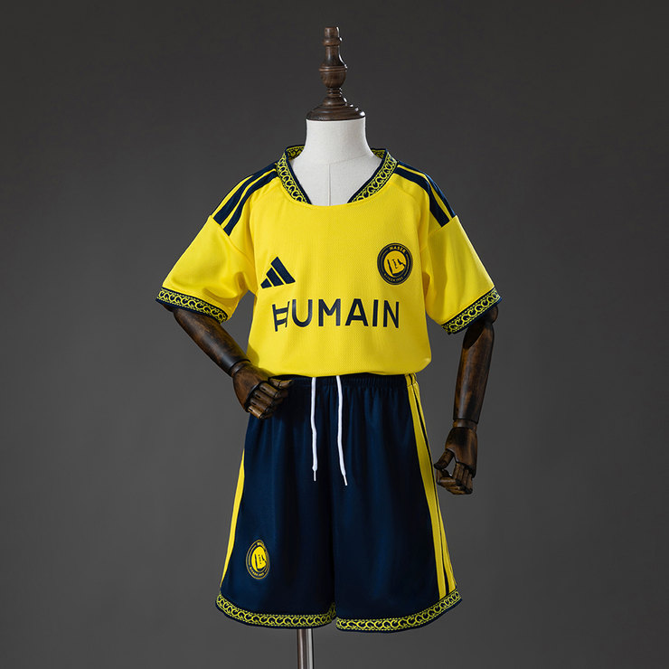 Al-Nassr 2026/27 Hemmaställ Barn Fotbollsställ med Shorts