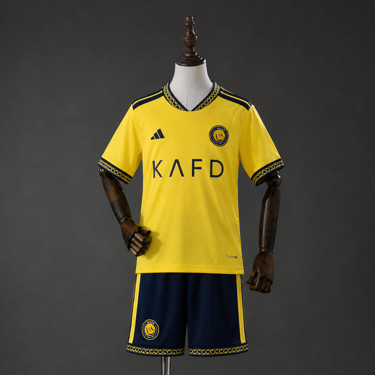 Al-Nassr 2026/27 Hemmaställ Barn Matchtröja med Shorts