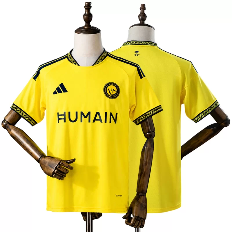 Al-Nassr FC 2026/27 Hemmaställ Herr Gul med Sponsortryck Matchtröja