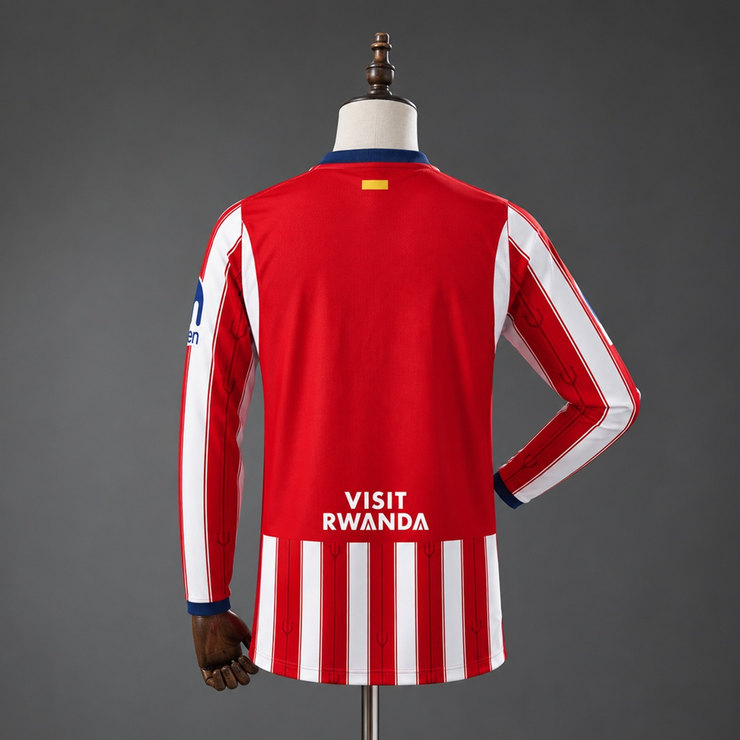 Atlético Madrid 2026/27 Hemmaställ Herr Långärmad Vit Röd och Marinblå Matchtröja-1
