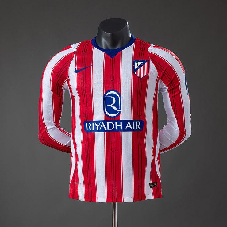 Atlético Madrid 2026/27 Hemmaställ Långärmad Herr Matchtröja Spelarversion