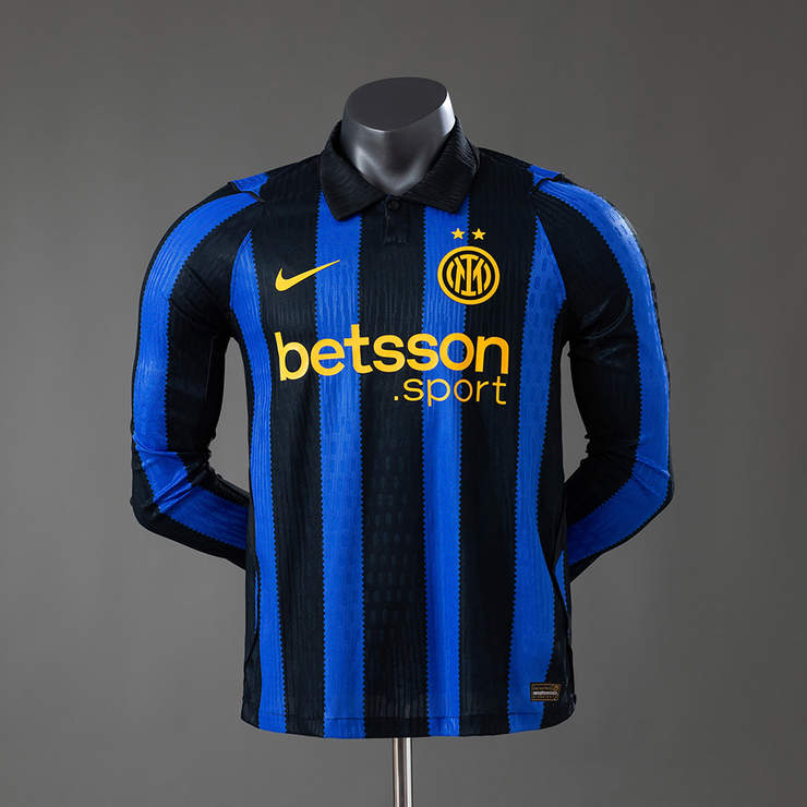 Inter Milan 2026/27 Hemmaställ Långärmad Matchtröja Herr