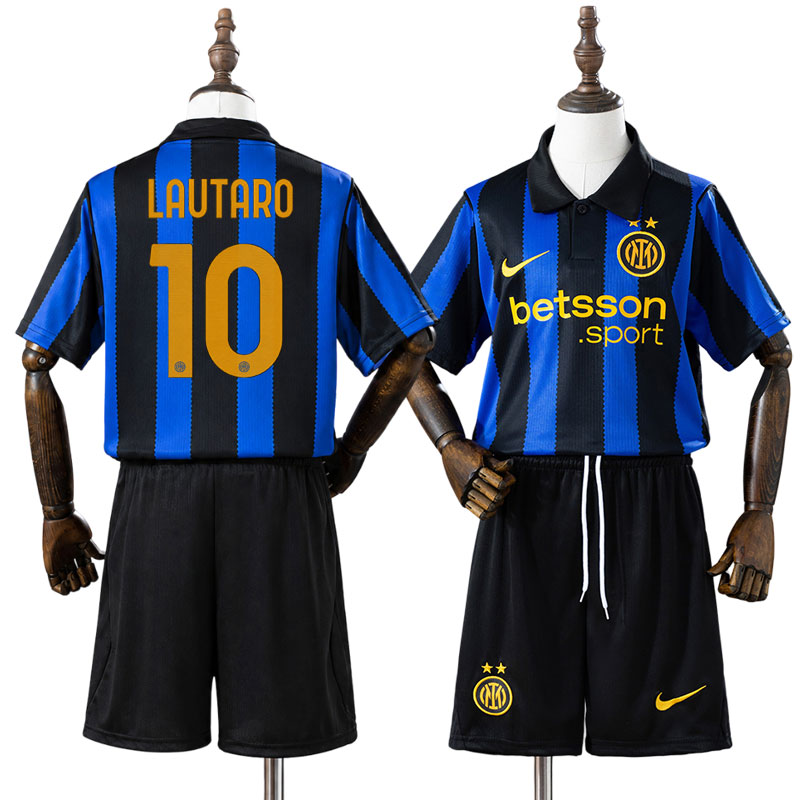 Lautaro Martínez 10 Inter Milan 2026/27 Hemmaställ Barn Fotbollsställ med Shorts